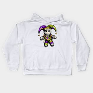 Mardi Gras Witch Doctor Goth Voodoo Doll Costume Kids Hoodie